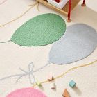 Pink Chicken Balloons Wool Rug