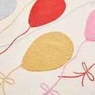 Pink Chicken Balloons Wool Rug