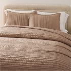 European Flax Linen Linework Quilt &amp; Shams
