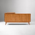 Mid-Century Modular L-Shaped Desk w/ File Cabinet &amp; Bookcase (70")