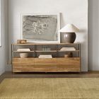 Industrial Solid Wood Modular Media Console (49"&ndash;67")