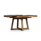 Emmerson® Solid Reclaimed Wood Round Extendable Dining Table (60"&ndash;72")