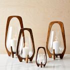 Mid-Century Wood Lanterns
