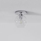 Sculptural Globe Flush Mount - Clear (6.5"&ndash;13")