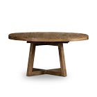 Emmerson® Solid Reclaimed Wood Round Extendable Dining Table (60"&ndash;72")