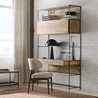 Industrial Solid Wood Modular Wall Desk (49")