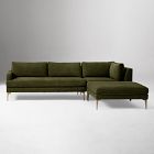 Andes 3-Piece Ottoman Sectional (90"&ndash;105")