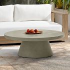 Concrete Pedestal Indoor/Outdoor Round Coffee Table (32"&ndash;44")