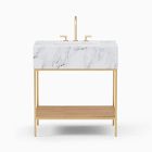 Streamline Marble Single Bathroom Vanity (31.5")
