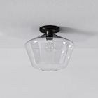 Sculptural Geo Flush Mount - Clear (6"&ndash;14")