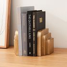 Stepped Brass Metal Bookends