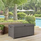 Palm Harbor Outdoor Wicker Storage Bin