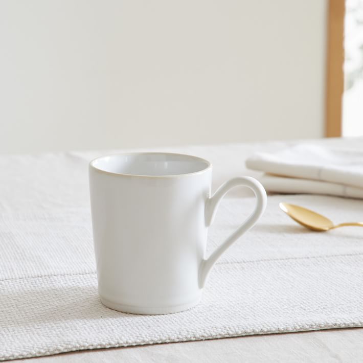 Costa Nova Beja Mugs Set of 4, White | West Elm