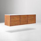 Mid-Century Floating Double Bathroom Vanity (63"&ndash;72")