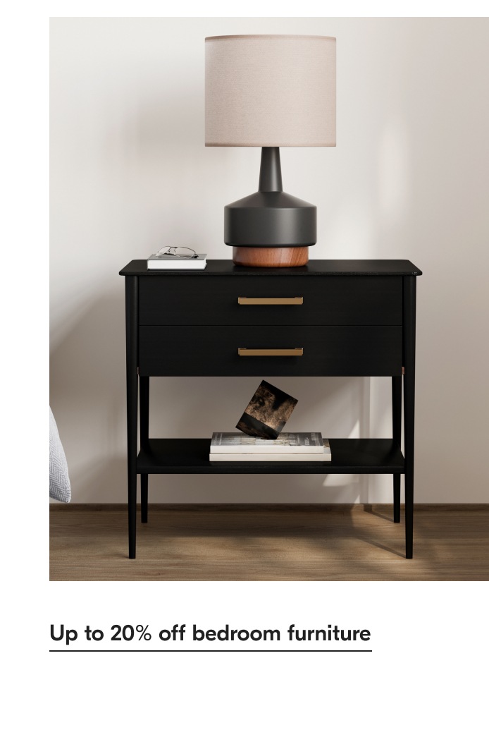 Up to 20% off bedroom furniture