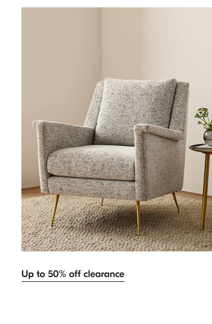 Up to 50% off clearance