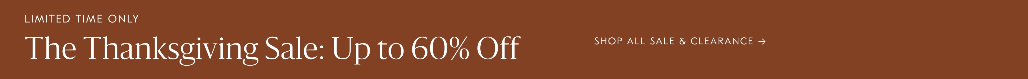Shop Thanksgiving Sale