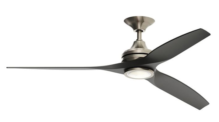 Black modern ceiling fan
