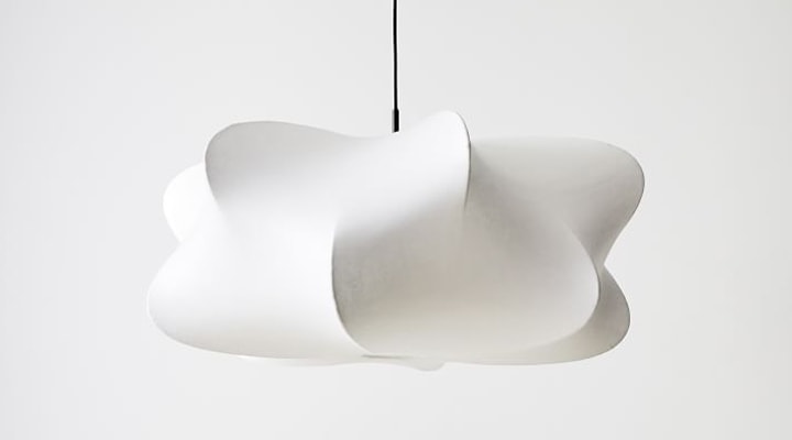 Cloud-like white hanging light