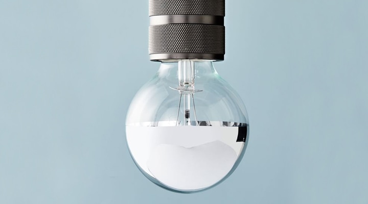 LED silver-tipped LED bulb