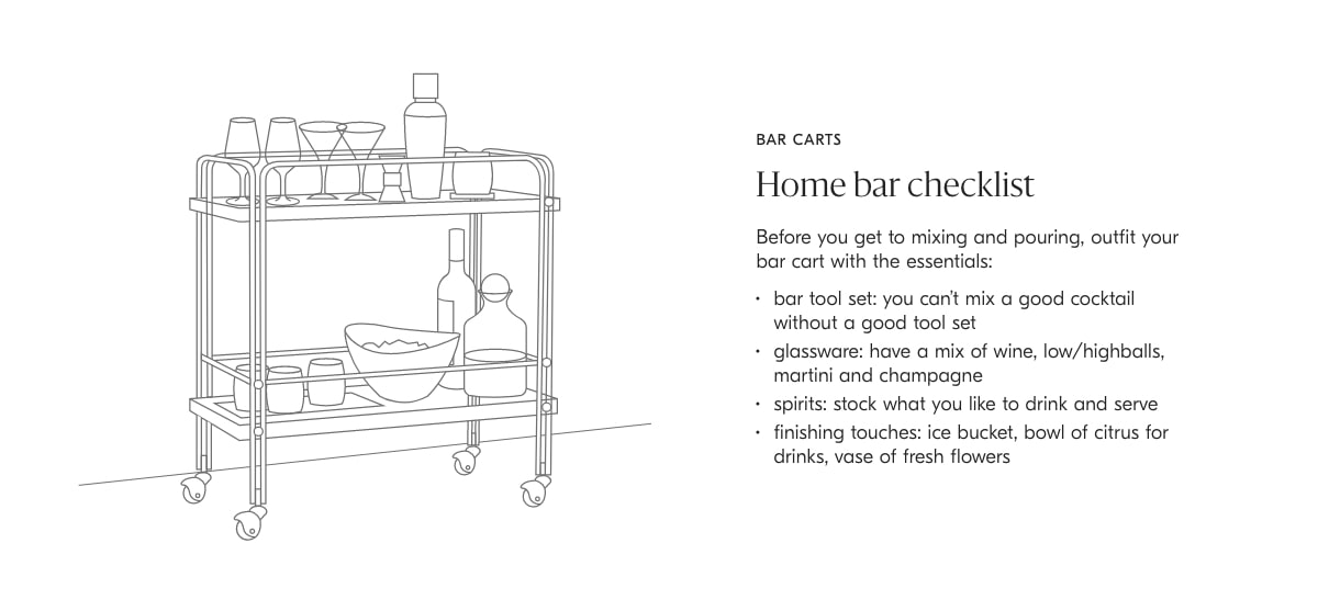 Terrace Bar Cart West Elm
