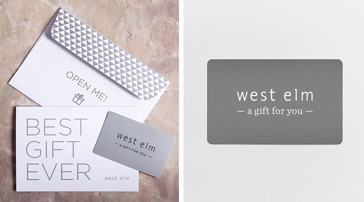 Housewarming gift ideas - West Elm Gift Card