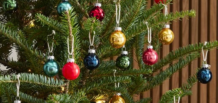 Christmas-motif Guest Towel - Dark green/Christmas tree - Home All