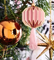 Pink Christmas ornament