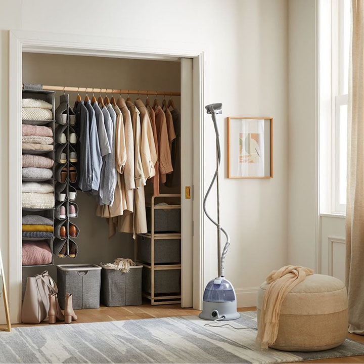 Walk in closet in spare bedroom. Walk in closet in spare bedroom.