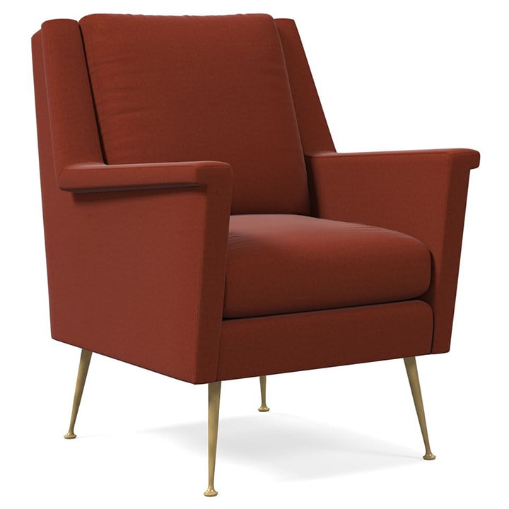 Crimson red accent chair. Crimson red accent chair.