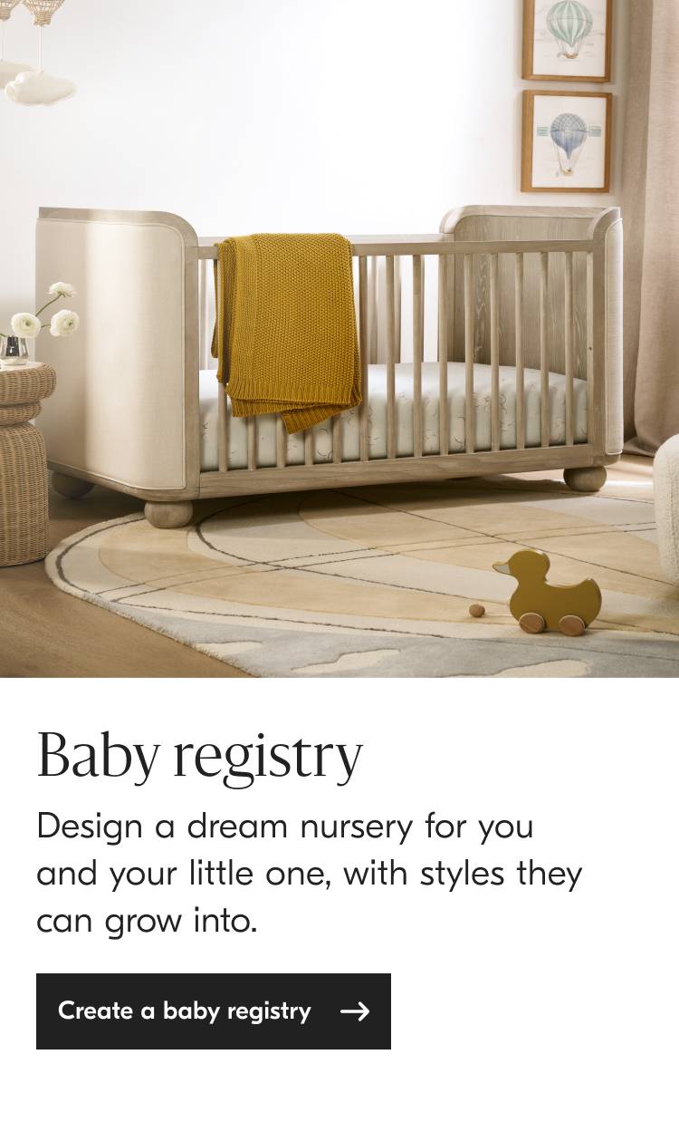 West elm hot sale baby registry