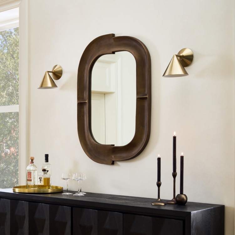 Decorative Round Mirror, Mirror Work, for Living Room, for Bathroom, Wall  Decor Item, Handmade Artwork, Gifting Item, Hand-painted Artwork 