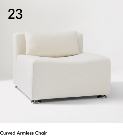 Curved Armless Chair