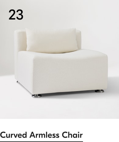 Curved Armless Chair
