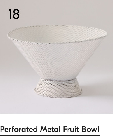 Perforated Metal Fruit Bowl