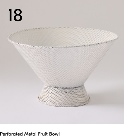 Perforated Metal Fruit Bowl