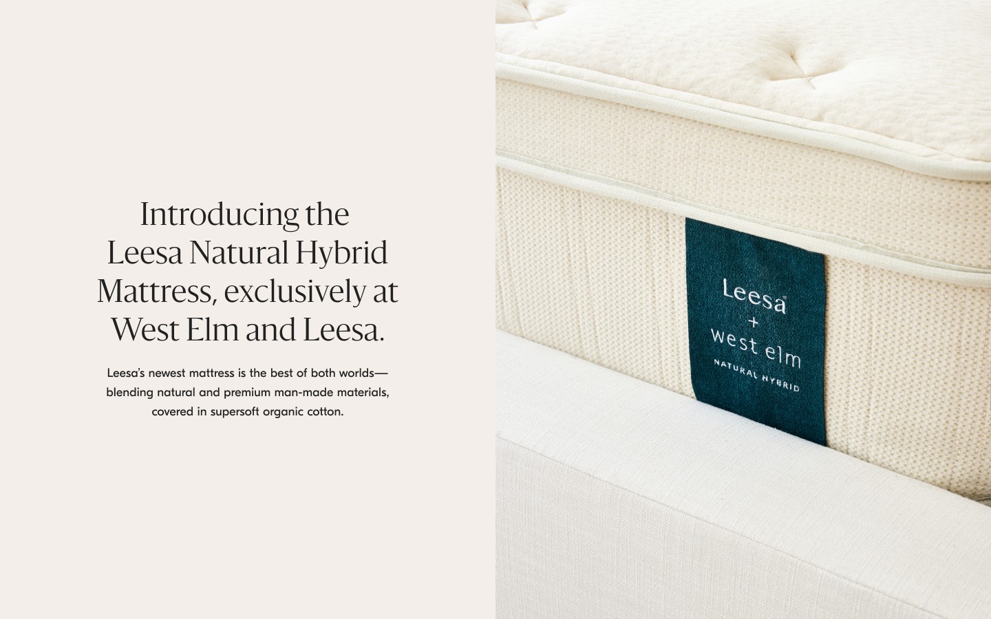 Leesa + West Elm Leesa + West Elm