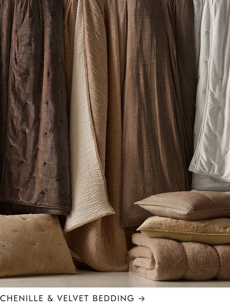 Chenille & Velvet Bedding