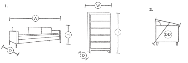 Measure For Delivery - How To Measure Sofa Dimensions Measure For Delivery - How To Measure Sofa Dimensions