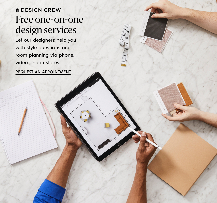 free one-on-one design services - request an appointment
