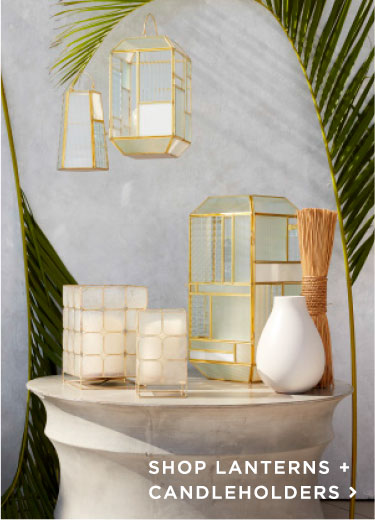 Shop Lanterns + Candleholders