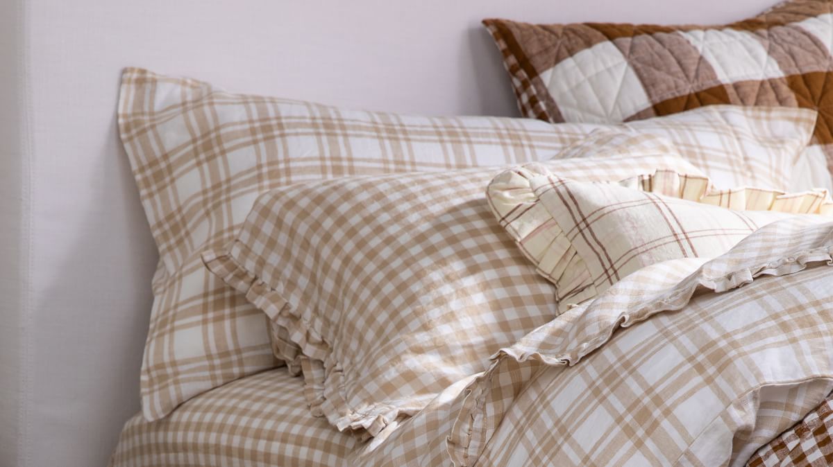 MINI GINGHAM - Sage Duvet Cover - Heather Taylor Home