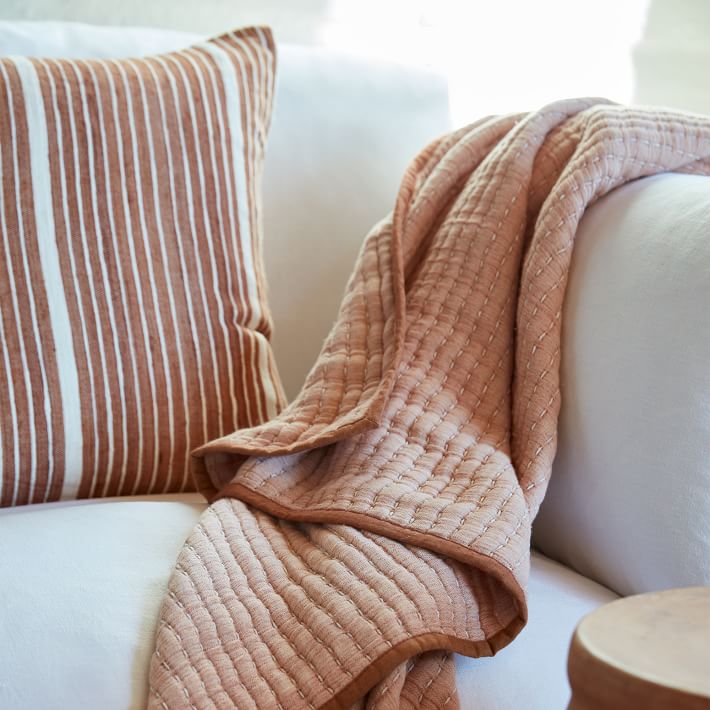 West elm cotton throw hot sale