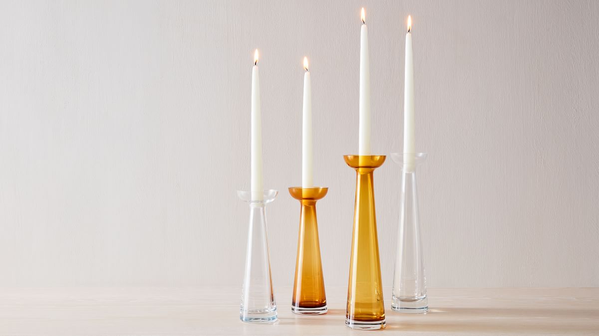 Foundations Glass Candle Holders