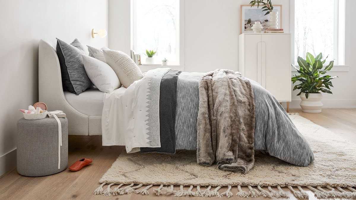 Faux Fur Ombre Throws West Elm