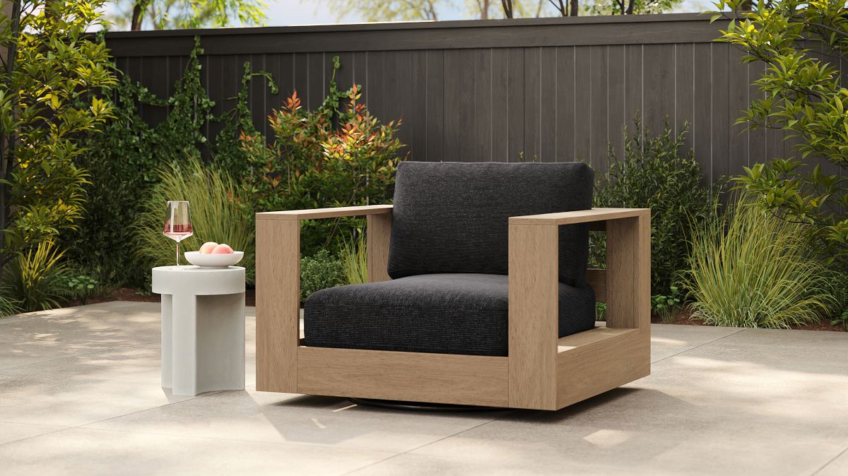 Modern outdoor best sale swivel chairs