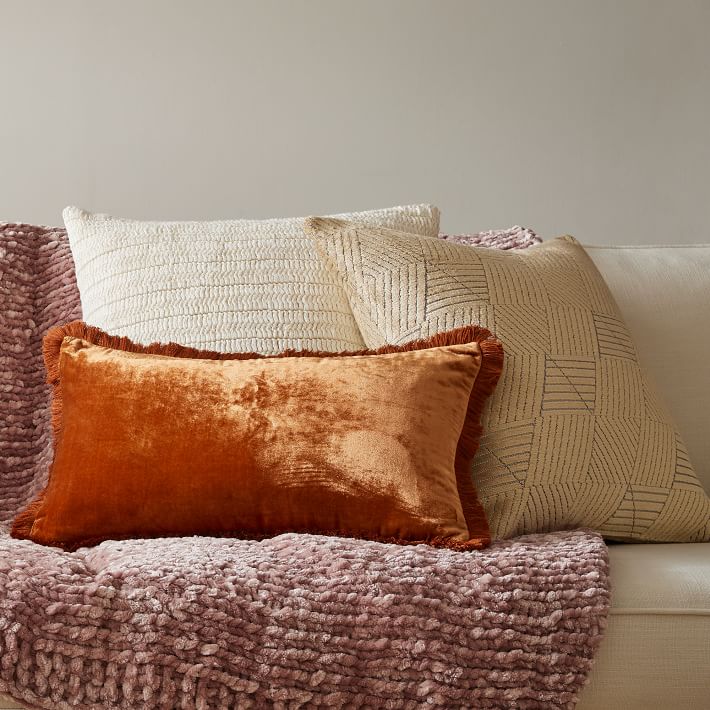 West elm clearance velvet pillows