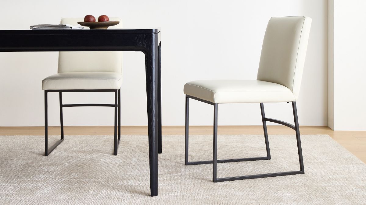 Range Leather Side Dining Chair West Elm