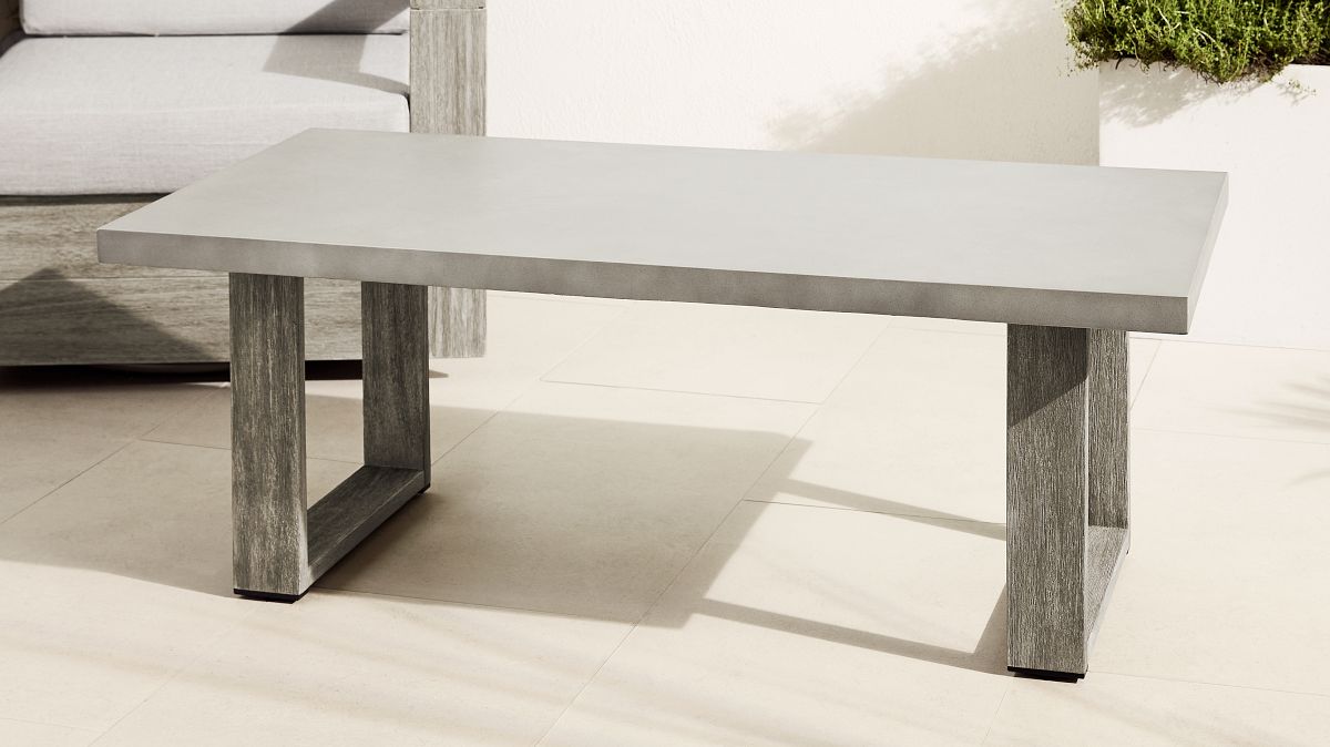 West elm concrete store coffee table