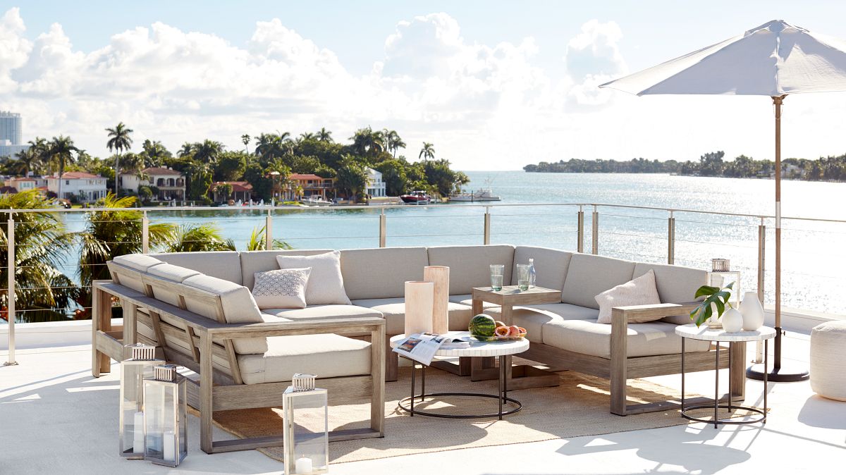 Outdoor u hot sale shaped sectional